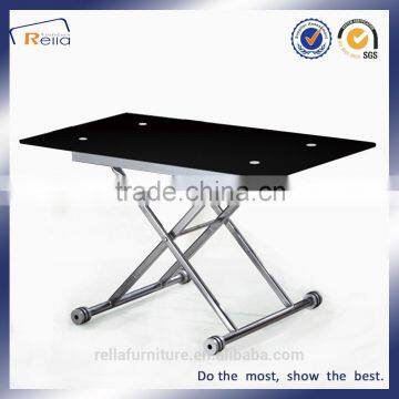 Folding Glass Dining Table General Used Dining Room Furniture