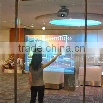 Rear projection interactive touch foil,42 inch interactive touch foil for window display,Multi touch foil supplier