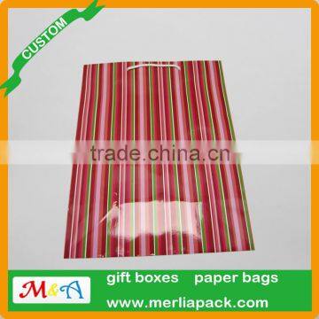 LUXURY PAPER PARTY BAGS WITH HANDLES STRIPE WEDDING HEN BABY BAGS photo-3