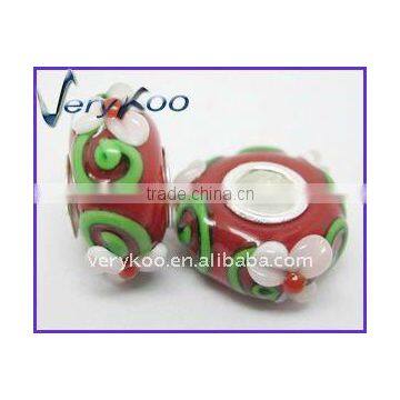 Flower Jewelry Lampwork Glass Single Core Beads (FCH-B043)