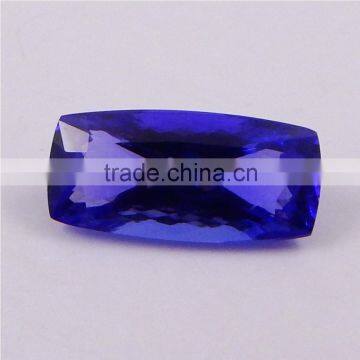 14 CTS PERFECT CUT AAA COLOR NATURAL TANZANITE 10X22 MM CUSHION