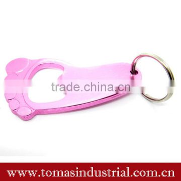 Fashion Foot Shape Metal Keychain