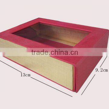 luxury gift box with window supplier in China