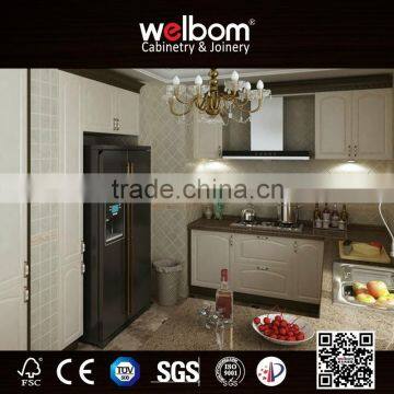 2016 Welbom PVC finish Modern European Kitchen Cabinets