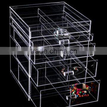 New custom design rotating acrylic lipstick holder acrylic lipstick display stand and makeup brush holder organizer