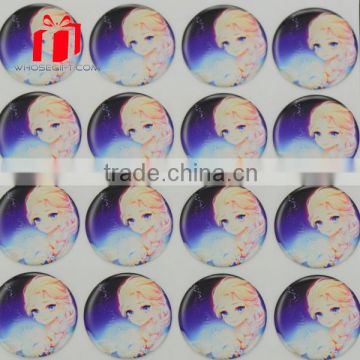 custom waterproof adhesive crystal 3D foam PVC epoxy stickers