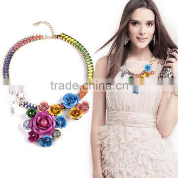 Fashion flower necklace jewerly alibaba.com france