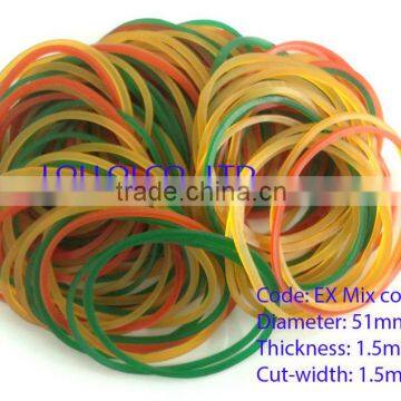 Rubber bands with variety of colors and size