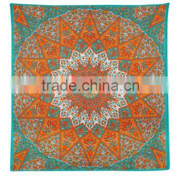 Mandala Indian Tapestry Woven Handmade Printed Wall Hanging Indian Textile Exporter