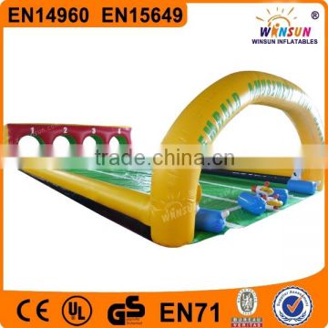 Outdoor playground commercial adult inflatable horse racing for sale