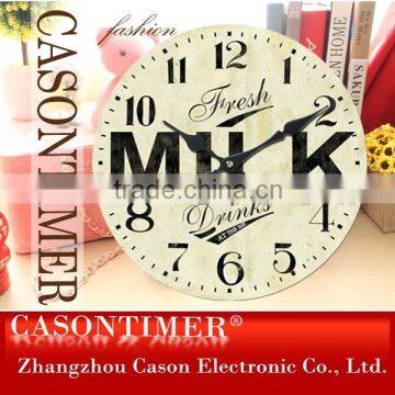 Antique MDF Wall Clock / Retro Vintage Style MDF Clock Wall photo-4