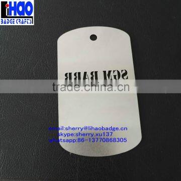 2016 promotion top quality hollow out metal stainless steel dog tag