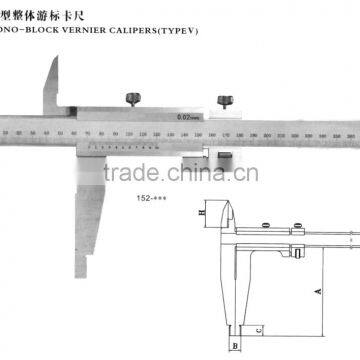 Carbone Steel or Stainless Steel Vernier Calipers Type V photo-2