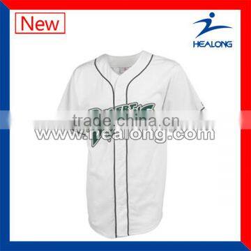 cross chest logo sublimated 100% polyester softball jersey