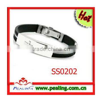 316L stainless steel the silicone bracelet