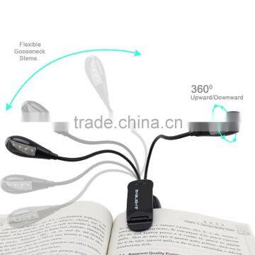 Book Reading Lamp With Dual Head and 8 LED Flexible LED Working Light Best Suited For Bed Reading BBQ Grilling Desk Travel photo-3