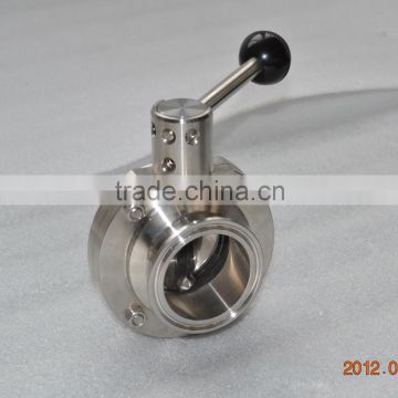 manual food sanitary SS304 clamp butterfly valve seat