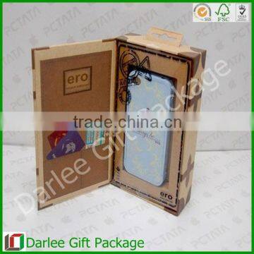 electronic packaging box kraft packaging box for cell phone case packaging box for iphone case