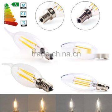 E14 Candelabra Base led candle 4W Warm White 2700K Candle Light 360 View Angle