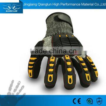 13G nitrile dipping impact padding field hockey gloves