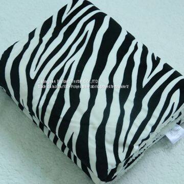 Double Sided Zebra Striped Pattern Adult Blanket Flannel and Sherpa Fleece Blanket photo-2