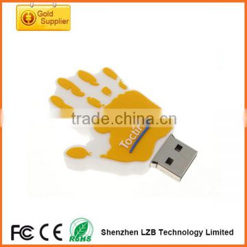 pvc plastic hand Business USB Flash Drive, factory direct offer usb pen drive wholesale china