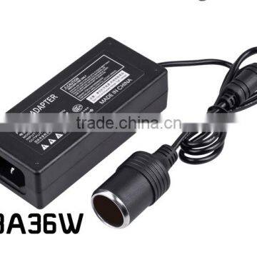 Car Cigarette Lighter Adapter power adapter to 12V DC 3A ac dc power adapter