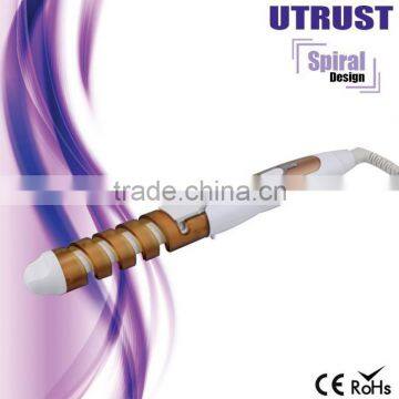 Manufacturer Top 5 DC motor lovely nano titanium hair curler with straigthener