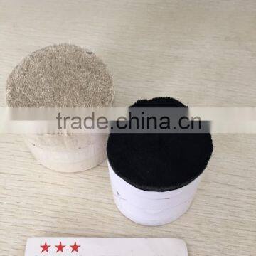 goat hair 5cm length, double-drawn,white/black color, make the brush