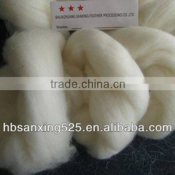 HOT!!!good Quality Merino Wool Top With Shrink-resistant/superwash Treatment 22.5MIC, 80MM, Natural White Color. photo-2