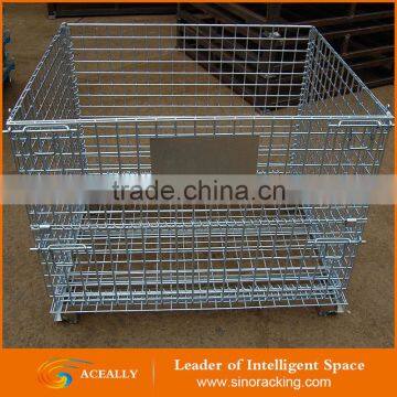 Aceally Storage metal cage pallet storage cage for wooden pallet