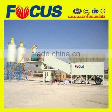 High Quality 50-60m3/H Mobile Concrete Batching Plant for Building Construction