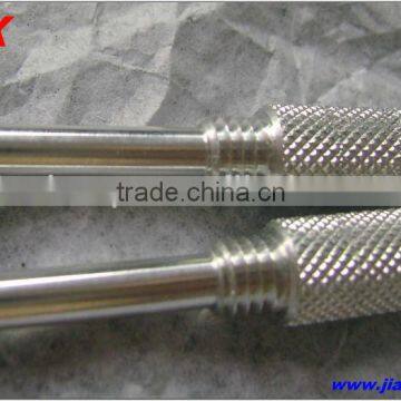 customized machining knurled steel rod
