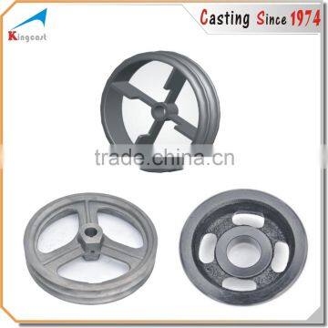 OEM custom industry metal grey cast iron casting v belt pulley