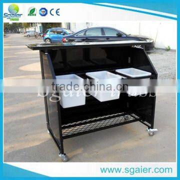 black color aluminum bar counter ,restaurant folding bar counter price,top sale bar table