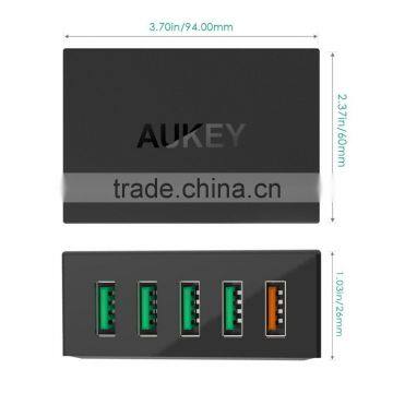 Aukey Quick Charge 2.0 54W 5 Ports USB Desktop Charging Station Wall Charger,EU Plug photo-2