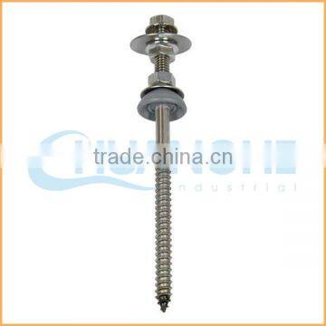 Hot Sales High Quality Double Thread Zinc Plate Hanger Bolt