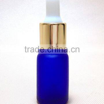 The new Cobalt Blue color glass dropper bottle 15ml with goid glass dropper