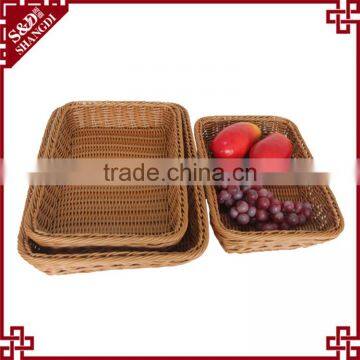 Set of 3 Widely used practical store display basket for fruit storage
