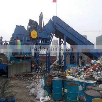 Steel Slag Crusher Machine/ Waste Metal Pipe Crusher Machine/ Oil Barrels Crusher Machine -- DeRui