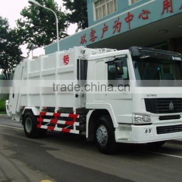 QINGZHUAN 16m3 SINOTRUK 4X2 HOWO new garbage truck china supplier