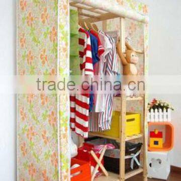 dongguan factory material PEVA coated polyester fabric wardrobes