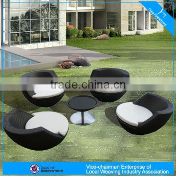 Leisure rattan furniture synthetic outdoor patio wicker coffee table and chair