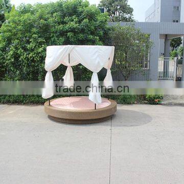 Fancy Contemporary Theme Hotel Wicker Round Beds photo-4