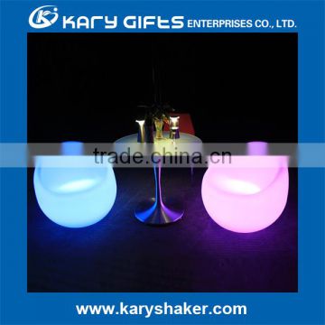 led illuminated table light up event furniture Disco ktv dj round glow top poseur table