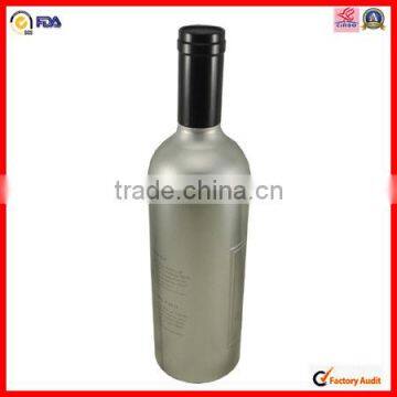 red wine bottle metal wine packaging