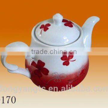 Factory Direct Manufacturer Wholesale Color Glazed Painting 600ml Porcelain Ceramic Chinese Tea Pot