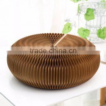 Weshine-Modern Accordion Paper Home Furniture Cattail Hassock photo-5