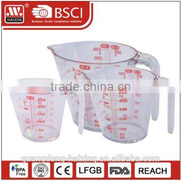 Plastic beaker Measuring cup #8175 250 500 1000ml