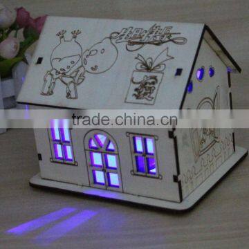DIY Luminous Creative Wooden Money Saving Box Birthday Present photo-2